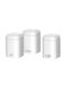 Klausberg Sugar Coffee Tea Jar with Lid Stainless Steel White 11.5x11.5x15cm 1 Piece