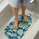 Bathtub Mat with Suction Cups Blue 35x66cm