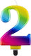 Godan Birthday Candle Number Multicolored GODA2054