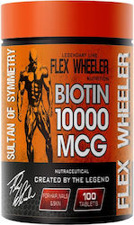 Flex Wheeler Biotin Витамин 10000mcg 100 Таблетки