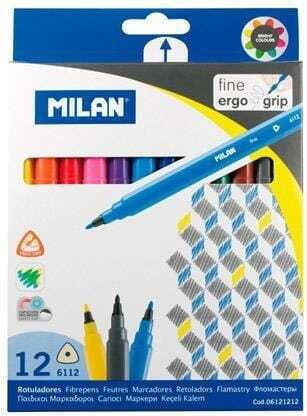 Milan Μαρκαδόροι Ζωγραφικής Λεπτοί Σετ 12 χρώματα