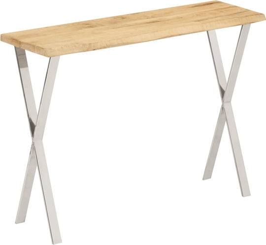 Solid Wood Console Table Coffee L105xW33xH76cm
