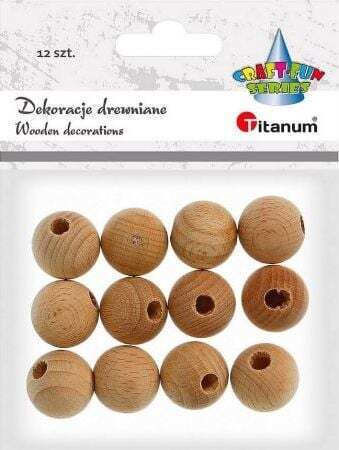 Titanum Wooden Decorative Element for DIY Crafts Beige 12pcs 1.9x1.9cm