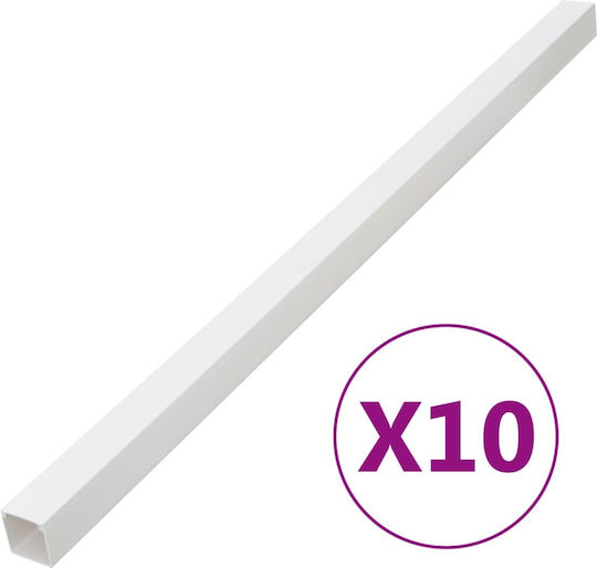 Vidaxl Кабелен канал 40 х 25 мм 10 м PVC