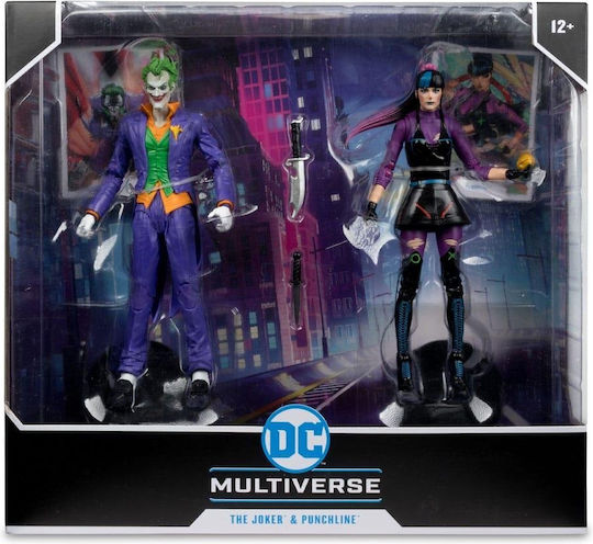 Dc Multiverse Gold Label Joker & Punchline 2-pack Φιγούρα Δράσης 18cm