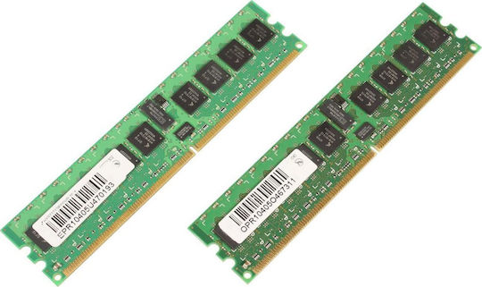 MicroMemory DDR2 DDR2 2GB RAM with 2x1GB Modules and Speed 667 for Desktop