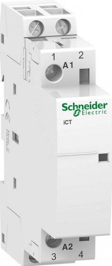 Schneider Electric Ρελέ Ράγας 20A με Τάση 230V