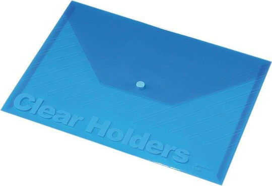 Panta Plast Ordner Transparent für Papier A4 Blau