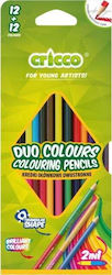 Cricco Double-sided Pencils 12/24 Colours Cricco