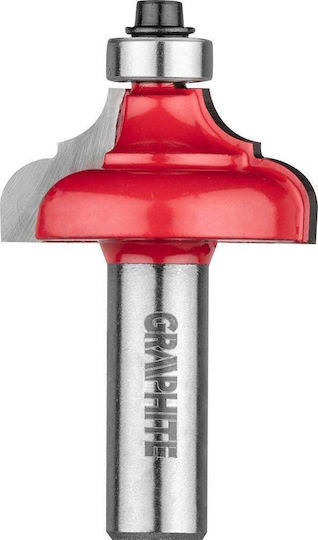 Graphite Cutter Bit Carbide for Wood 17.5mm x 38.4mm x 12mm with Bearing