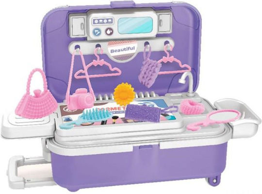 Schminkkoffer Luna Mini Set 9x5x13cm Fuchsia 000622605a