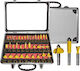 AWTools Cutter Set Carbide for Wood \ Aluminum 8mm with Bearing 35pcs