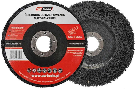 AWTools Δίσκος Λείανσης Μετάλλου και Ξύλου 125mm