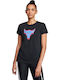 Core Women's Athletic Blouse Short Sleeve Black
