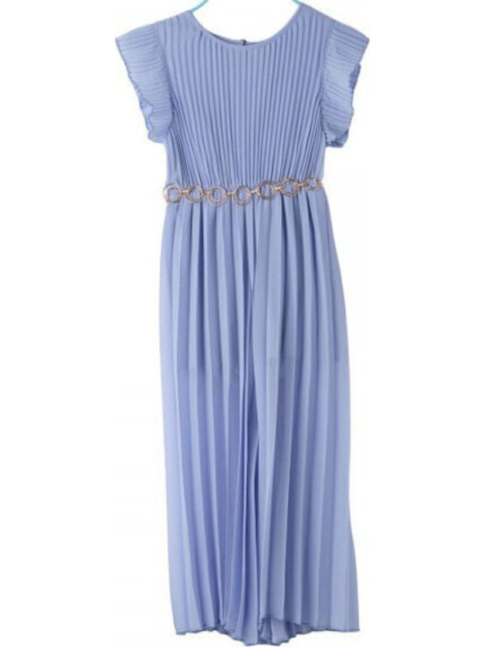 Kids Dress Sleeveless Blue