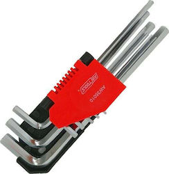 AWTools Σετ 9 Κλειδιά Allen σε Σχήμα L