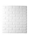 Self-Adhesive 3D Wall Panel White 77x77cm