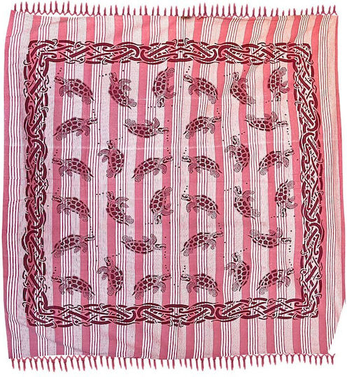 Summertiempo Beach Towel Cotton Fuchsia 230x210cm.