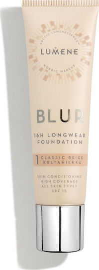 Lumene Longwear Flüssig LSF15 Classic Beige 30ml