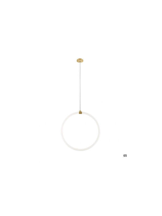 Luma Pendant Light LED with Warm White Light Silver