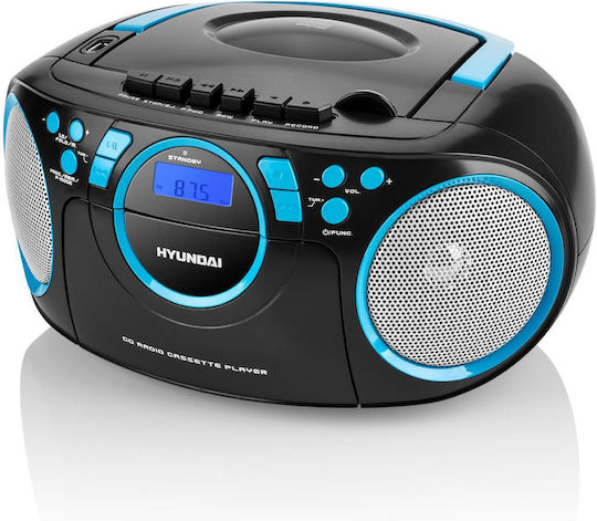 Hyundai Trc788au3bbl Portable Sound System with Radio USB Bluetooth Black
