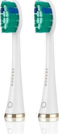 Seysso Gold Whitening Replacement Heads 2 Pcs White