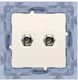 Kontakt-Simon TV Antenna Socket in Beige color wc-asf2xxx-01-41xx