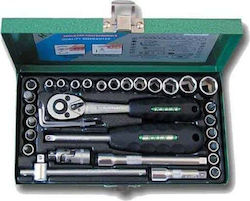 Honiton H1133 Ratchet and Socket Set 1\4" 33 Pieces