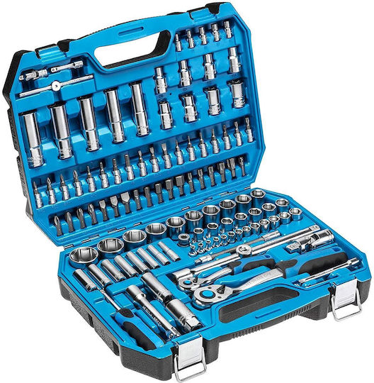 Högert Technik Ratschen- & Steckschlüssel-Sets 1\4" & 1\2" 112Stück