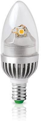Megaman LED-Lampe 5W für Fassung E14 und Form C37 Warmes Weiß 180lm