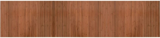 vidaXL Rutschfest Teppich Rechteckig Synthetisch,Polyester/Cotton/Leather Brown