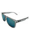 V-store Sonnenbrillen mit Gray Rahmen und Blau Spiegel Linse 2464-03