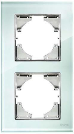 Lineme Hseries Switch Frame 2 Positions Vertical Installation in Turquoise Color 50-00126-24