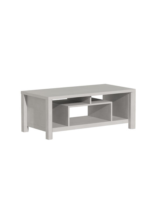 Rectangular Coffee Table Tracy White-Grey L120xW60xH48.5cm