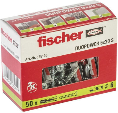 Fischer Duopower Oops Plastic 6x30mm