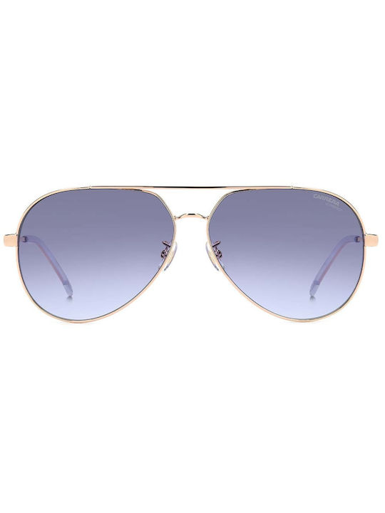 Carrera Sonnenbrillen mit Gold Rahmen und Lila Verlaufsfarbe Linse 3005/S LKS/GB