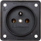 Hager Power Socket Gray 1pcs