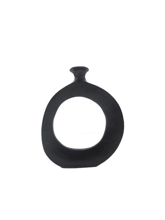 InTheBox Decorative Vase Abstract Circle Black 25.5cm