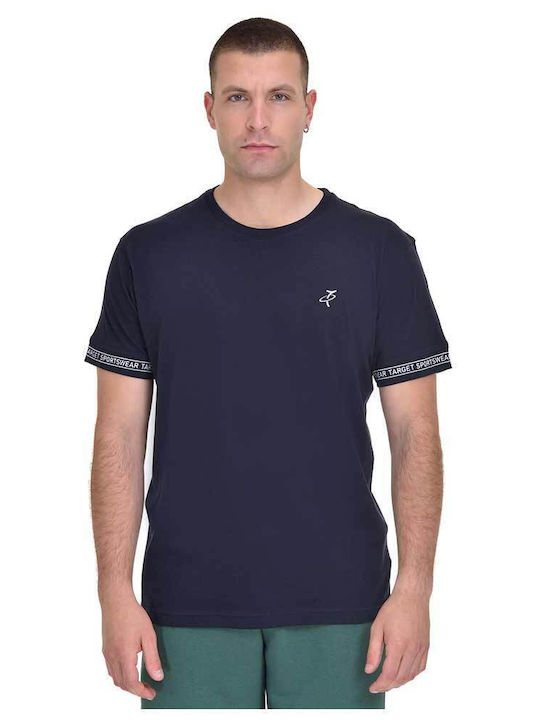 Target Ανδρικό T-shirt Κοντομάνικο Navy Μπλε