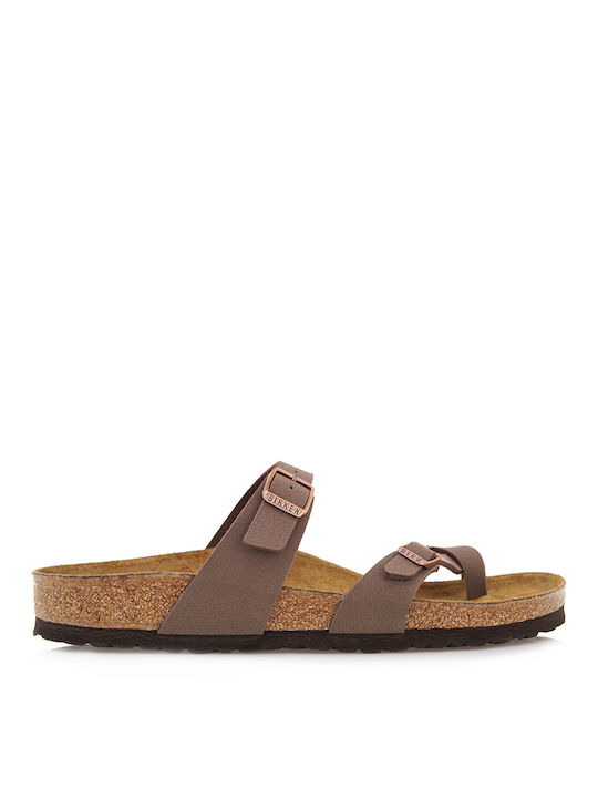 Birkenstock Women's Flat Sandals in Brown Color