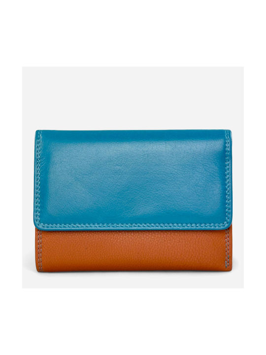 Forest Large Leather Women's Wallet Blue
