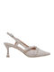 Spitze Zehe Pumps mit Mittlerem Absatz Weiße