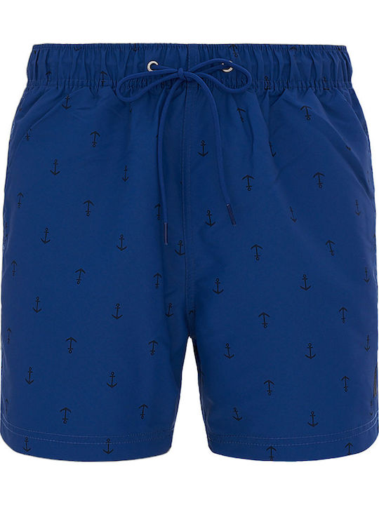 Costume de baie bărbați Pantaloni scurți Albaștri cu Model