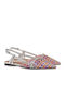 Miami Γυναικείες Μπαλαρίνες Slingback σε Ασημί Χρώμα