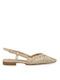 Seven Synthetic Leather Ballerinas Gold