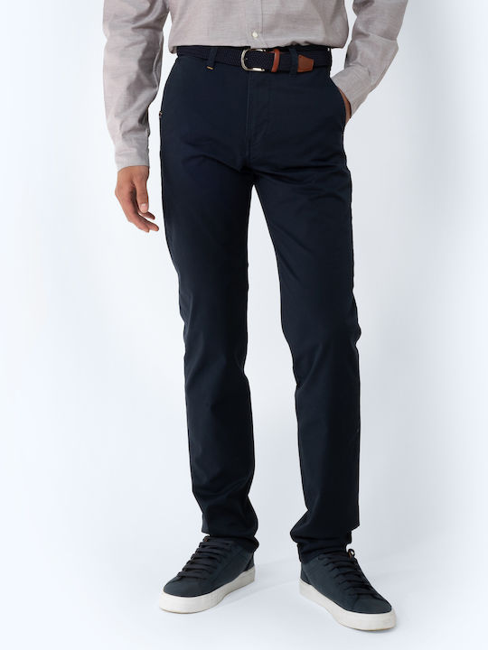 The Bostonians Hose Chino Elastisch Dark Blue