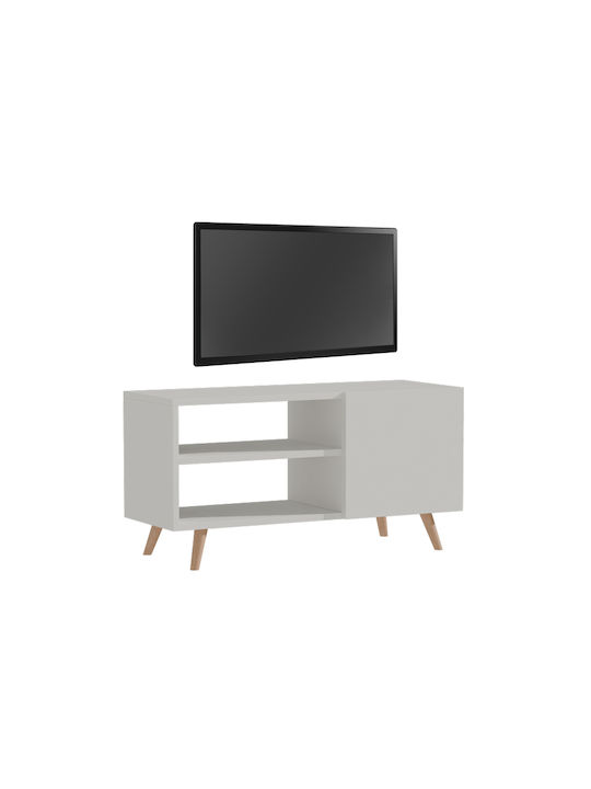 TV Stand White-Natural L90xW32xH46cm