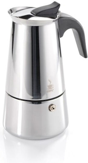 Gefu Μπρίκι Espresso 6cups Inox Μαύρο