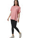 Women's Athletic Oversized T-shirt Coral Pink