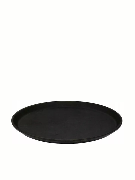 Yato Rund Serviertablett Rutschfest mit Griffen in Schwarz Farbe 35.5x35.5cm YG-02079 1Stück